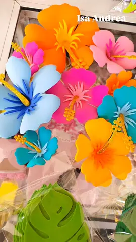 #floresenfomix #flowers #manualidades #troquelados #hechoconamor #arteenfoami #manualidadestiktok #personalizados #enstock #decoracionparapastel #decoracion #floreshawaianas #hawaiitiktok 