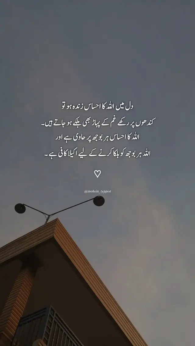 Dil me Allah ka ehsas zinda ho to 💓🥀#foryou #foryoupage #fpyシ #fpyシviral #deeplines #truelines #viewsproblem #unfreezemyacount #mohsintyppist @TikTok 
