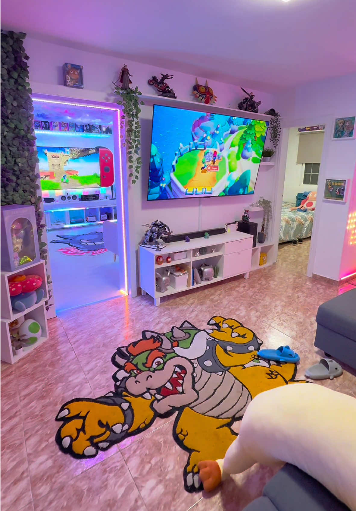 GAMEROOM VIBES 🥳 • #gaming #gamer #gameroom #gamingroom #GamingSetup #gamingpc #gaminglife #gamingroom #ces #setup #setupgamer #setupinspiration #setupwars #setupgaming #setupgamer #gameroomdecor #gameroomgoals #rgblights #rgbsetup #rgblighting #rgbled #gamingsetups 