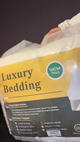 Love a mattress topper ❤️ #mattressinabox #mattresstopper #luxurybedding #mattresstopper #package #packageopening 