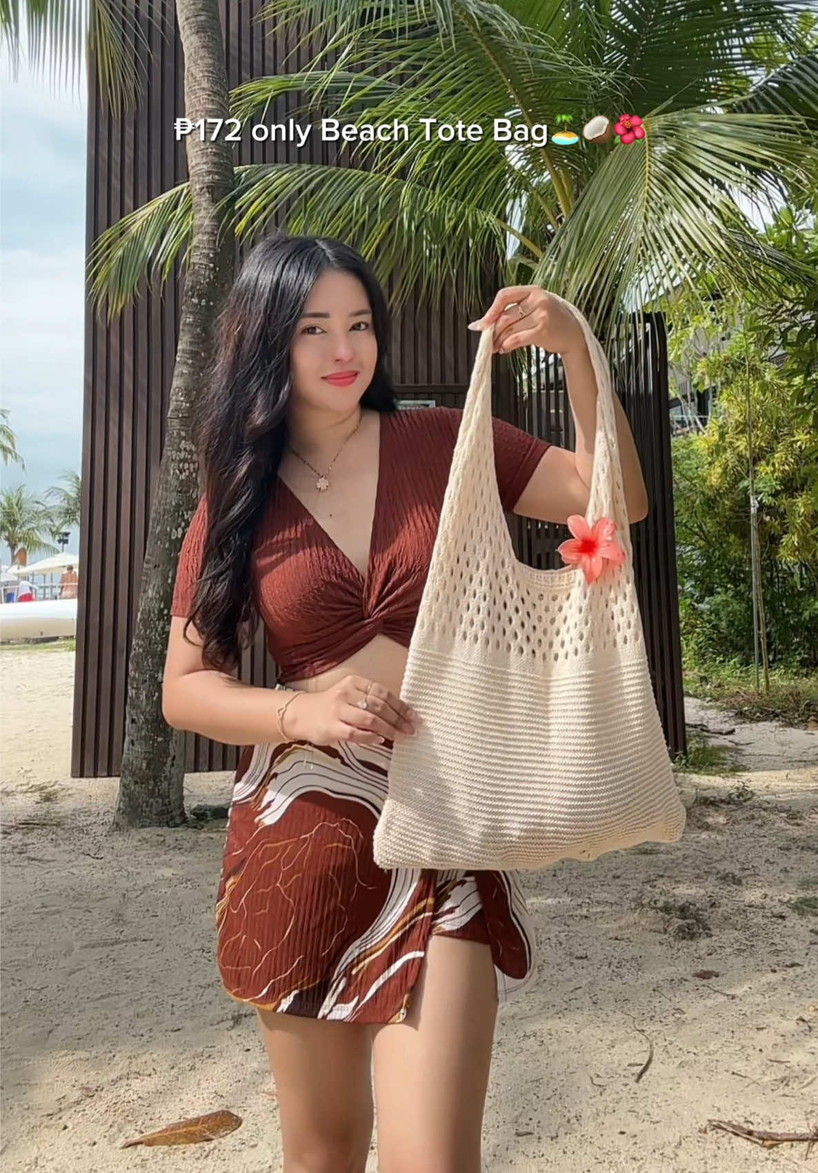 Beach bag for women💫🤎 #everydaytotebagwomen #beachbag #summerbag #crochetbag #tiktokfinds 
