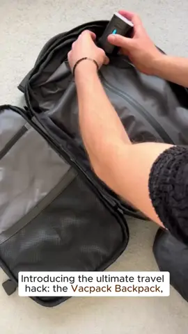 Vacpack Backpack, 60L Expandable Backpack with Vacuum Compression, Water Resistant, Anti Theft Vacpack Travel Vacuum Backpack@ultratrendzone