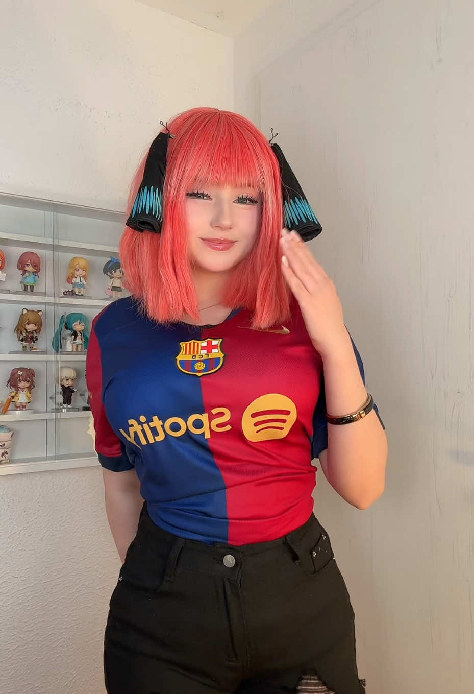 nino version 💙❤️ #ninonakanocosplay #thequintessentialquintuplets #ninonakano #fcbarcelona 