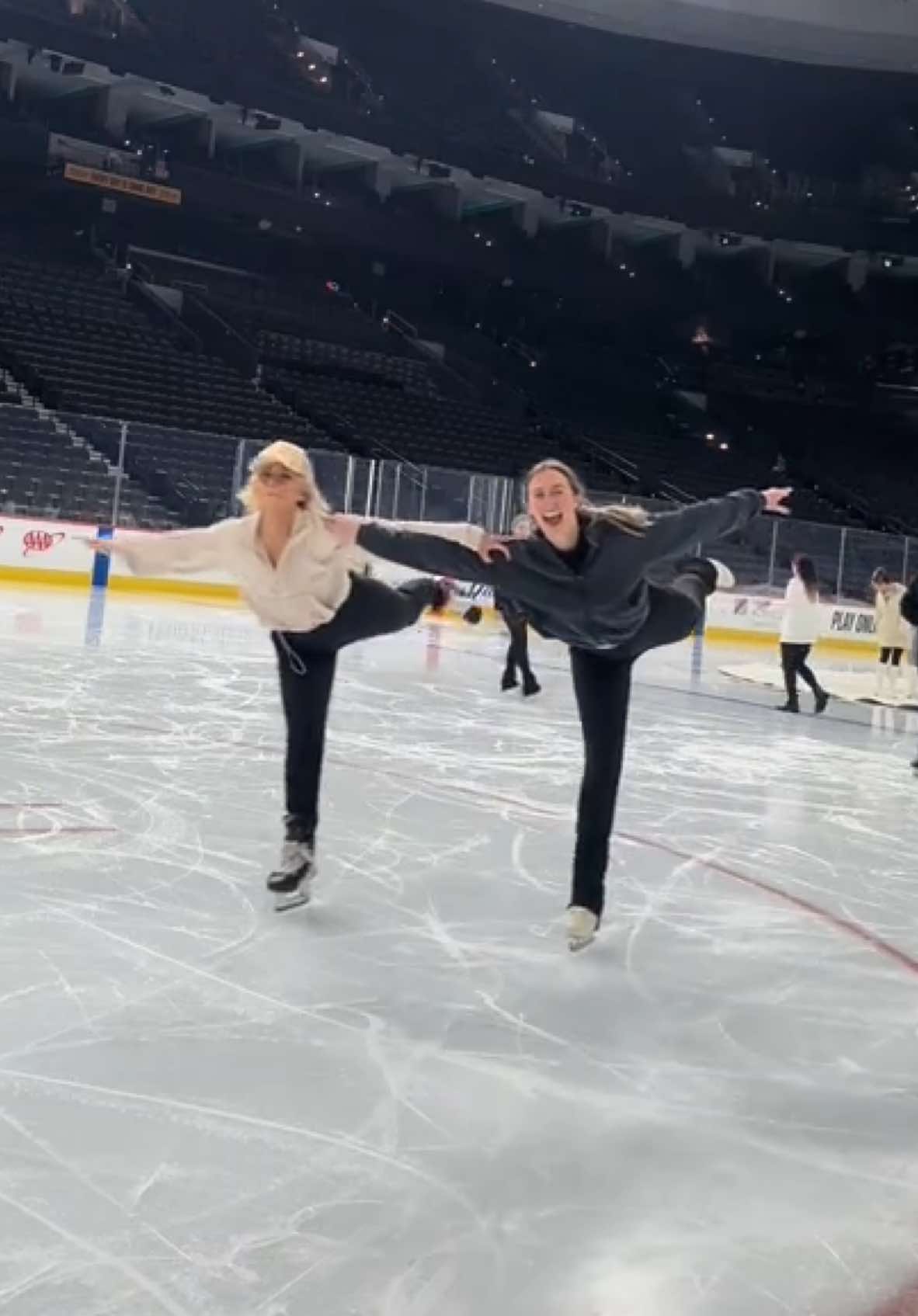 can’t talk rn we’re doin hot girl stuff 🧊 with @Nicole   #flyershockey #icegirl #icegirls #fyp