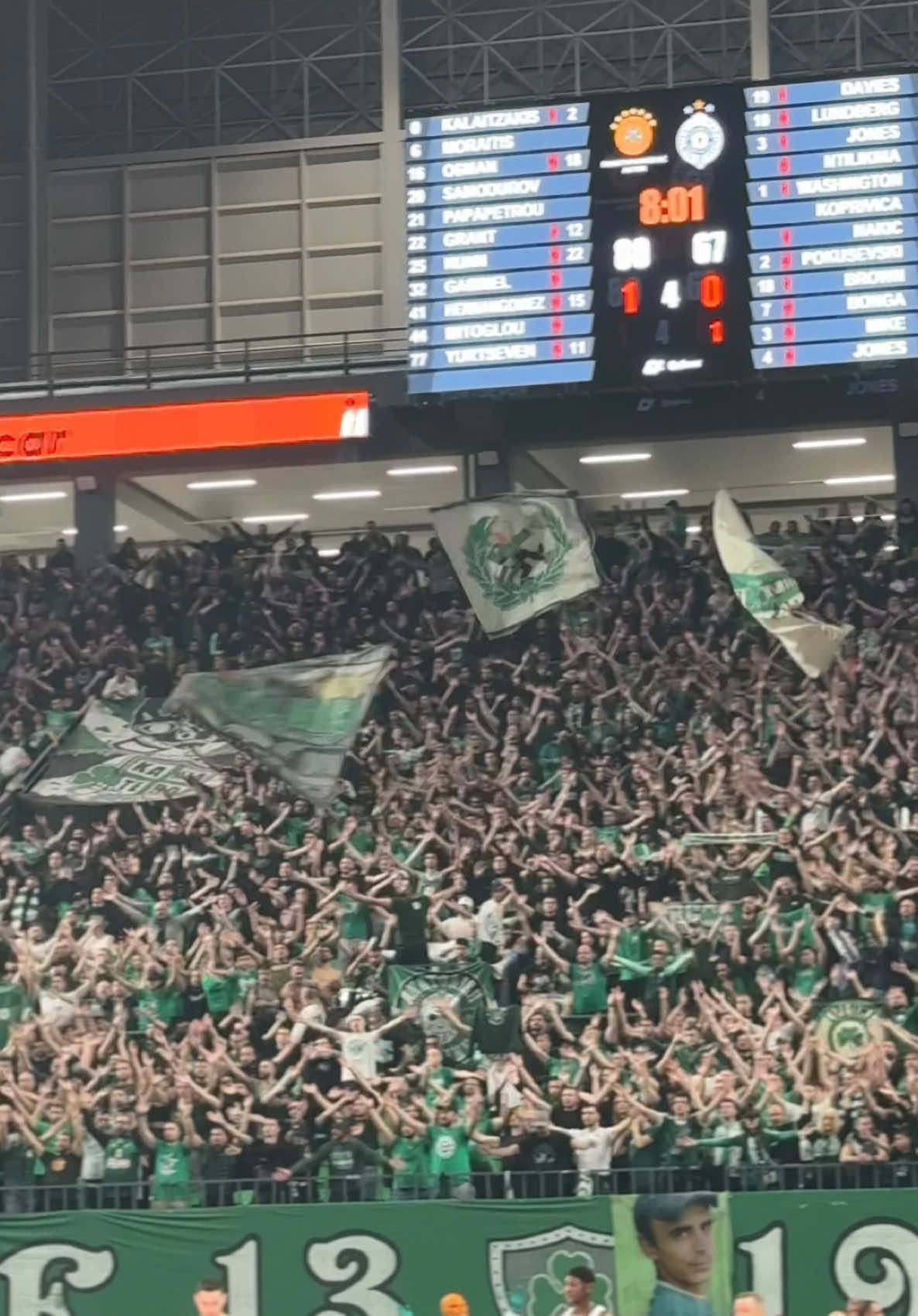 #PAOFans, this is EPIC ☘️ #WeTheGreens #paobcaktor #LiveTheGreenMagic #PAOFans #paofamily #panathinaikos #athens #viral #oaka 