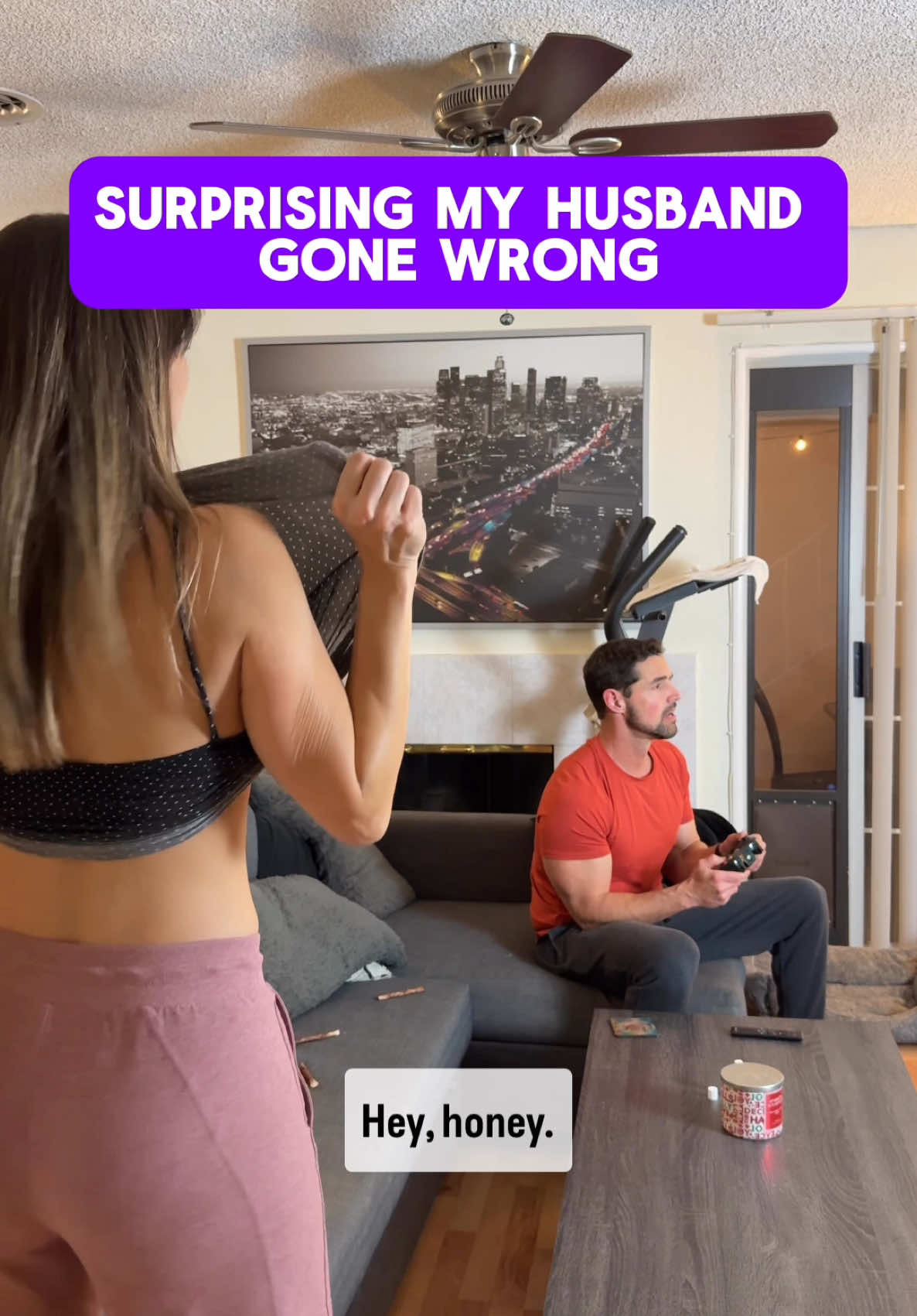 Surprising my husband gone wrong 