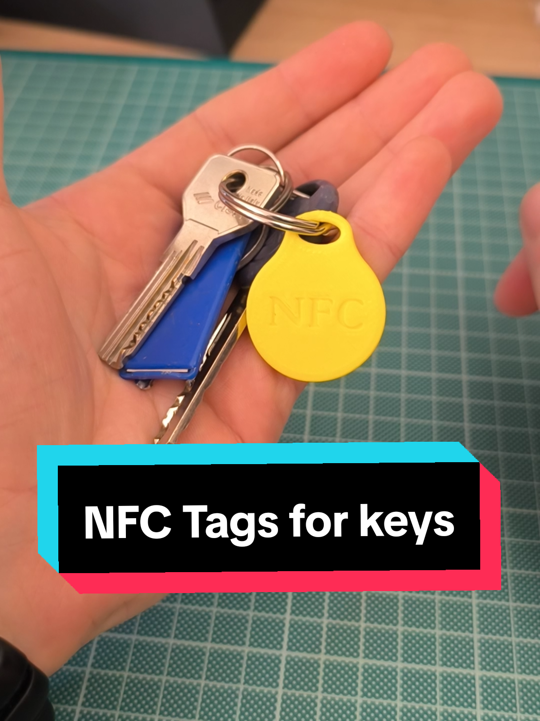 NFC tags για τα κλειδιά σου σε περίπτωση που τα χάσεις και κάποιος τα βρει, με απευθείας κλήση στο τηλέφωνο σου. #DIY #3dprinting #nfc #tags #lostandfound 