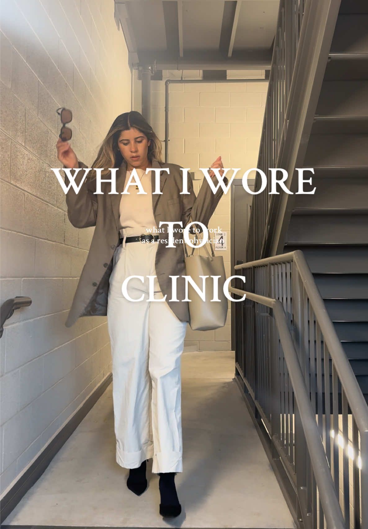 This what  I wore today for Derm clinic and our derm conference! My coresidents and I coordinated to wear neutrals/beige 🤣 #whatiwore #outfitinspo #OOTD #outfitideas #workwear #premedmotivation #officewear #medtok #dermatology #whattowear #forwork #clinic 