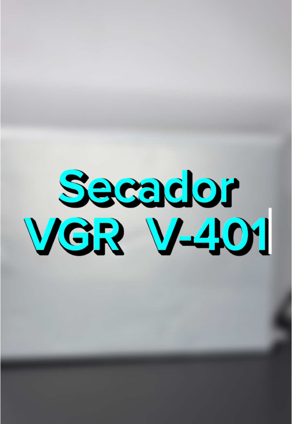 O meu novo secador da VGR, a edição V-401. 🤯🤩
