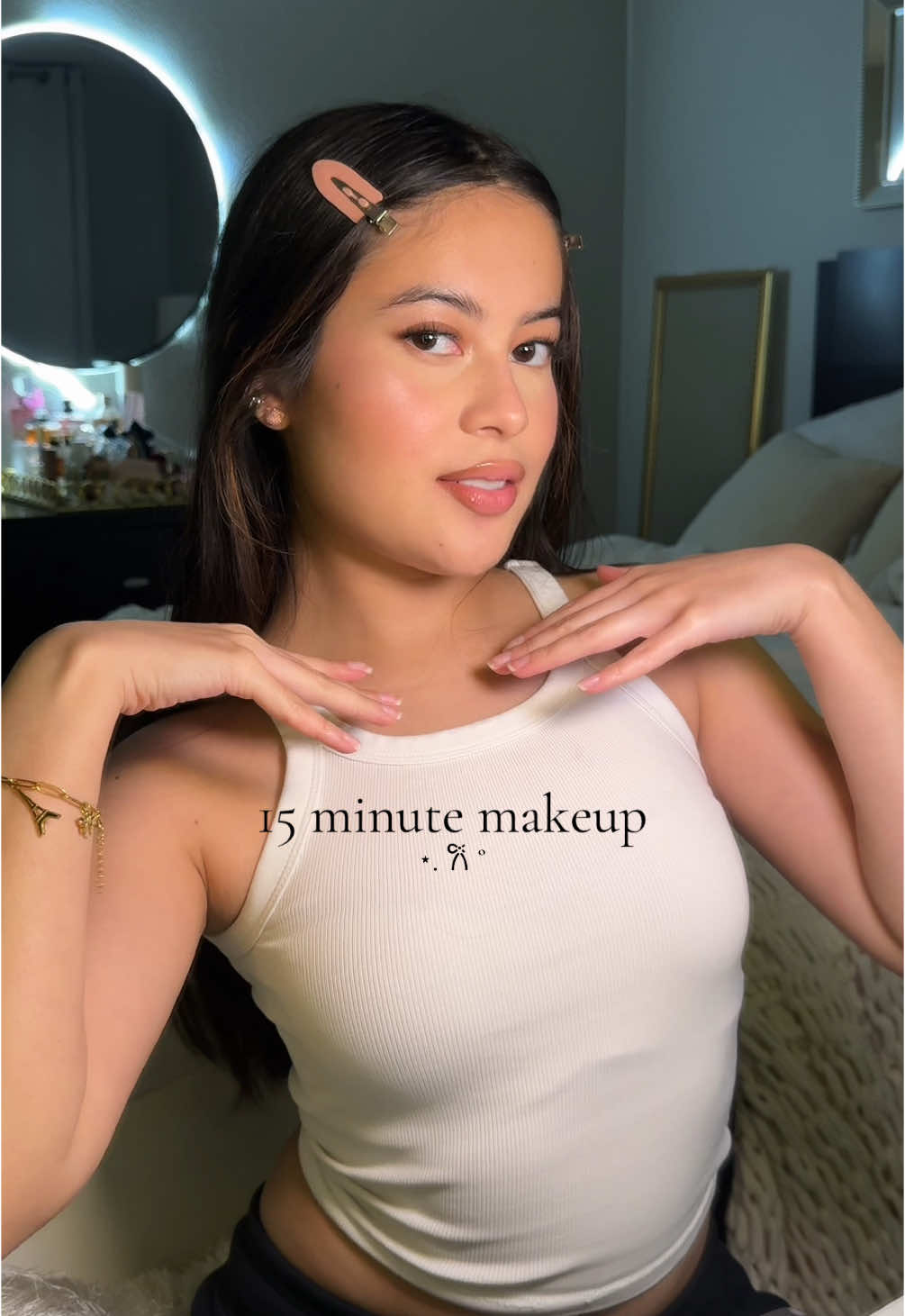 15 minute full glam makeup for when you’re in a rush!! 🫧🤭 #makeup #makeuptutorial #fyp #BeautyTok #makeupforbeginners #glammakeup 