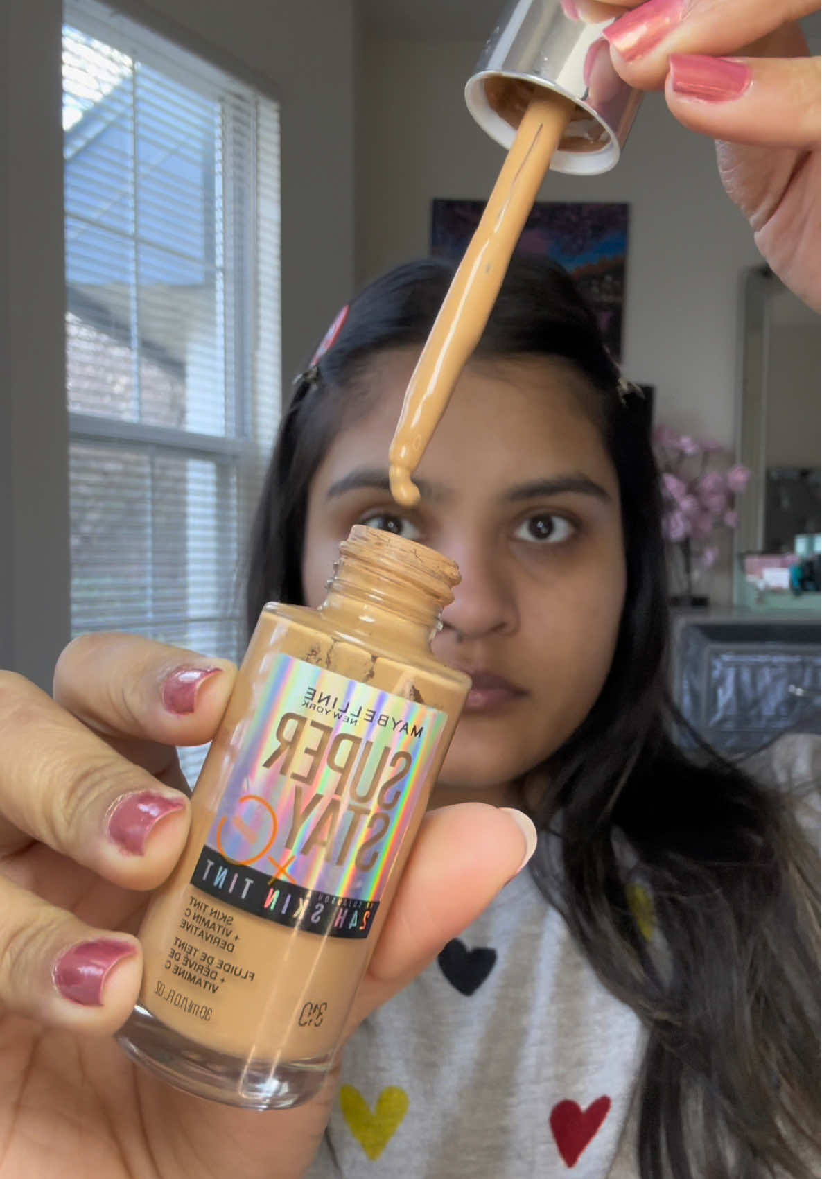 The best drugstore foundation ❤️✨ @Maybelline NY super stay 24 hr skin tint  #maybelline #maybellinesuperstay #maybellineskintint #skintint #foundation #drugstoremakeup #drugstoremakeupmusthaves #drugstorefavorites #makeup #makeuptips #fyp #fypviral #maybelline310 #makeupmusthave #amazonmakeup #maybellineskintint #makeuptok 