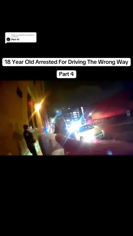 Replying to @josephine_franklynn Part 4 18 Year Old Arrested For Driving The Wrong Way  #police 