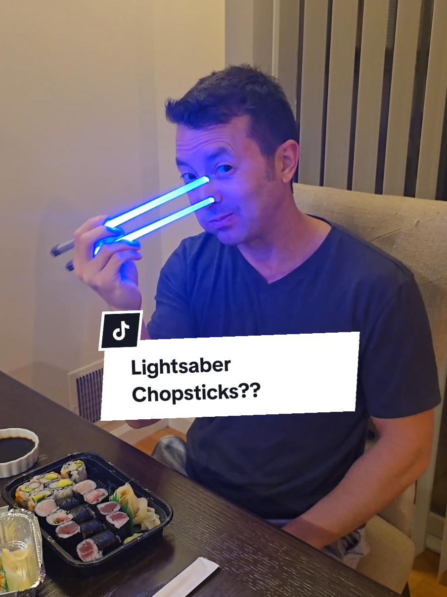 these things are the best thing since fried rice LOL take your sushi game to the next level! . . #ad #chopsticks #glowingchopsticks #food #sushi #sushitools #moviegifts 