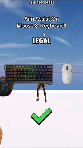 How to get Aim assist on mouse and keyboard 🎯🦾 #fortnite #aimassist #tutorial #fnclips #viral 