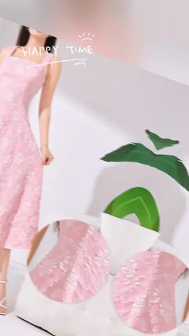 淑女气质方领大摆裙 #dresses #cny2025 #lovito #Shopee #Lazada #women #ladies 