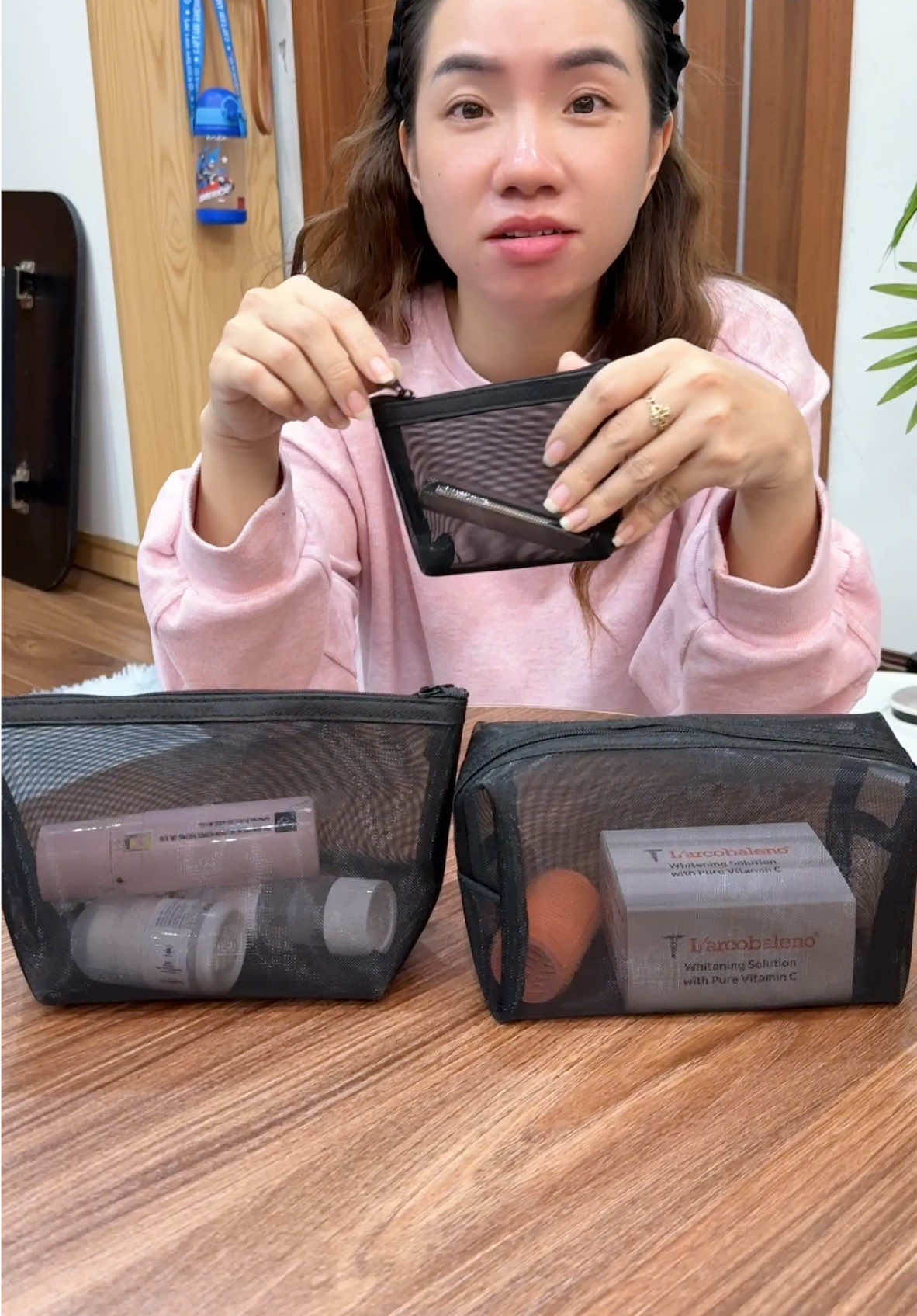 Trả lời @Hanh Túi lưu trữ, Bộ 3 cái, Sắp Xếp đồ cá nhân tiện lợi #xuhuong #tuidungmypham #huyenhomhinh365 