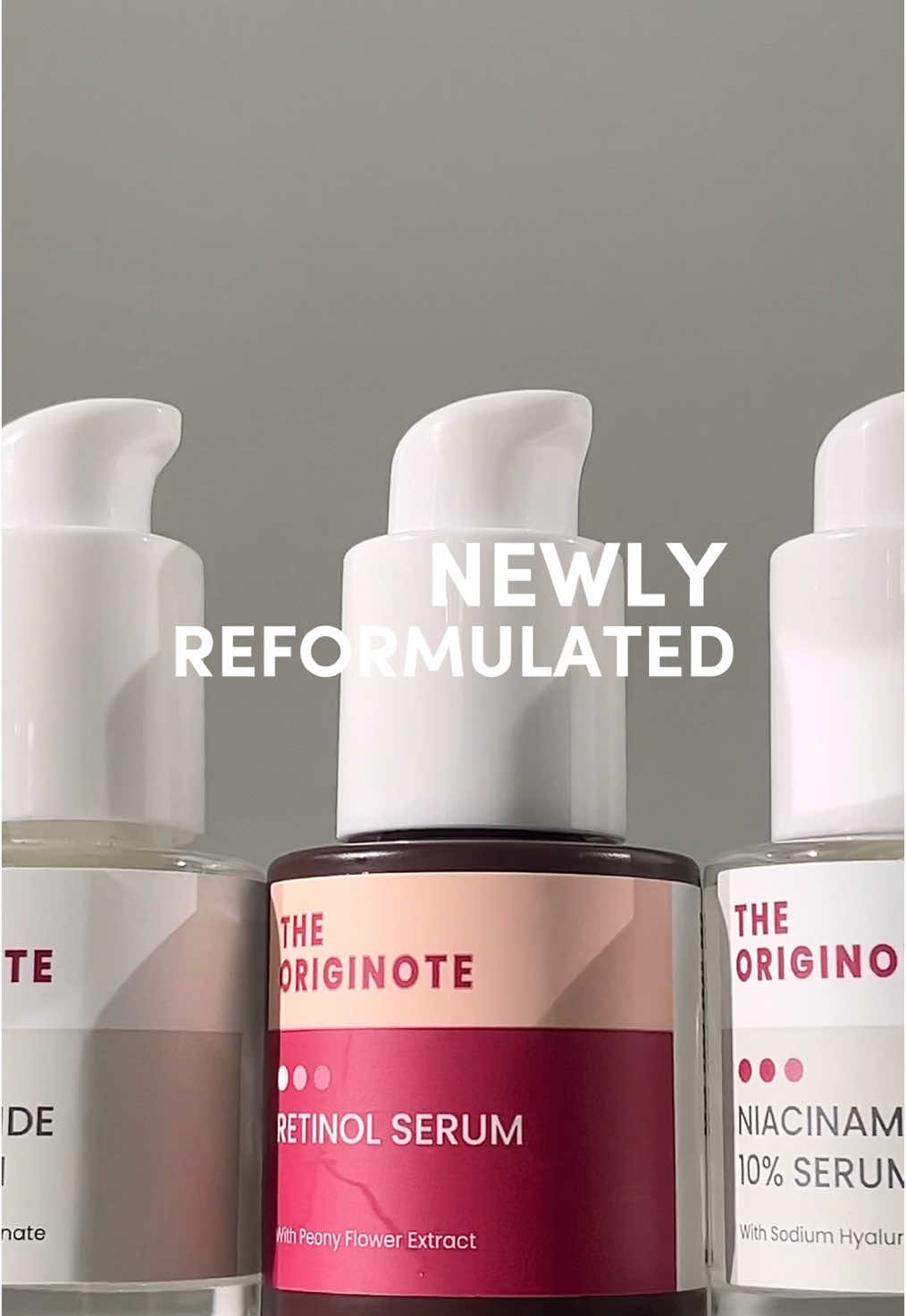 We bring improvements and changes in our serum, Retinol Serum and Niacinamide 10% Serum! Are you ready to see the real result? 🤍 #TheOriginote 