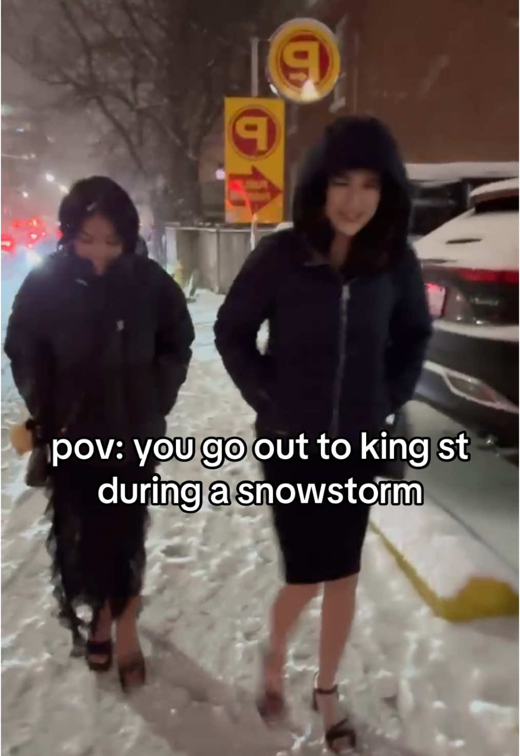 toes are frozen off🥶 @Giuliana @William💫 #toronto 