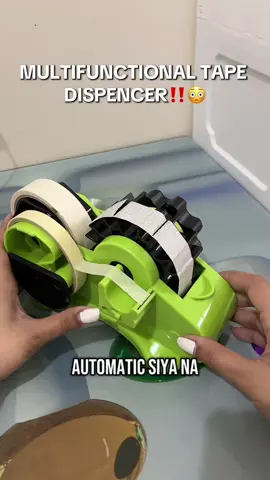 Ang galing ng tape dispencer nato‼️ #tapedispencer #multifunction #schoolsupplies #autocuttape #craftave #fyp 