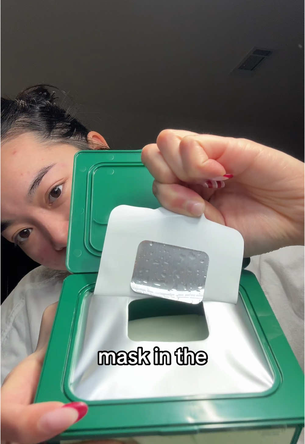 medicube’s super cica daily quick mask is a new fav addition to my skincare routine #medicube #skincare #koreanskincare #sensitiveskin #sensitiveskincare #skincareroutine 