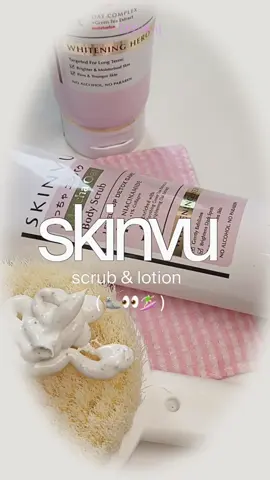 sekalian cobain combo mawut lotion & scrub set dari skinvu adalah keputusan yang paling bijak di 2025 yang glowing ‼️🆕👀🆙🖐🏻 #skinvu #bodylotion #bodyscrub #bodycare @skinvuu 
