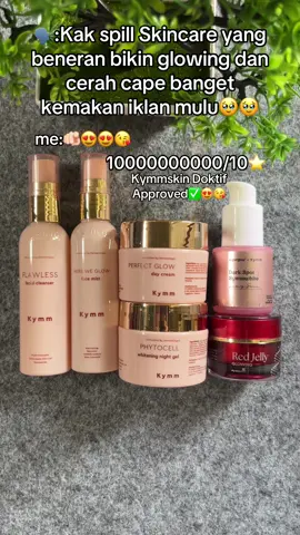 Bikin putih sama glowingnya ga main main🩷🧡😍nyesel banget sama yg belum tau skincare ini😭😭🫵🏻#kym #kymmskin #kymmskinofficial #kymmskinglowing #skincarekymmskin #skincareviral #redjelly #redjellykymmskin #paketpremiumkymmskin #kymmskinglasskin #skincareglowing #rekomendasiskincare 