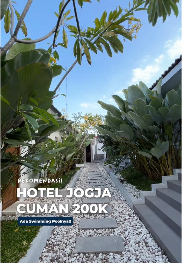 Staycation mewah nggak harus mahal! 🏨🌿  Di One Front Resort Yogyakarta, kamu bisa nikmatin suasana resort estetik lengkap dengan swimming pool cuma 200rb-an aja! Lokasinya super strategis, pas banget buat liburan di Jogja.  📍 @frontoneresortjogja  Jalan Nogotirto Nomor 37,  Gamping, Sleman, Yogyakarta.  Cobain sekarang sebelum fully booked! 💦  #ResortJogja #StaycationJogja #OneFrontResort #HotelMurahJogja #LiburanJogja #SwimmingPoolVibes #ExploreJogja  