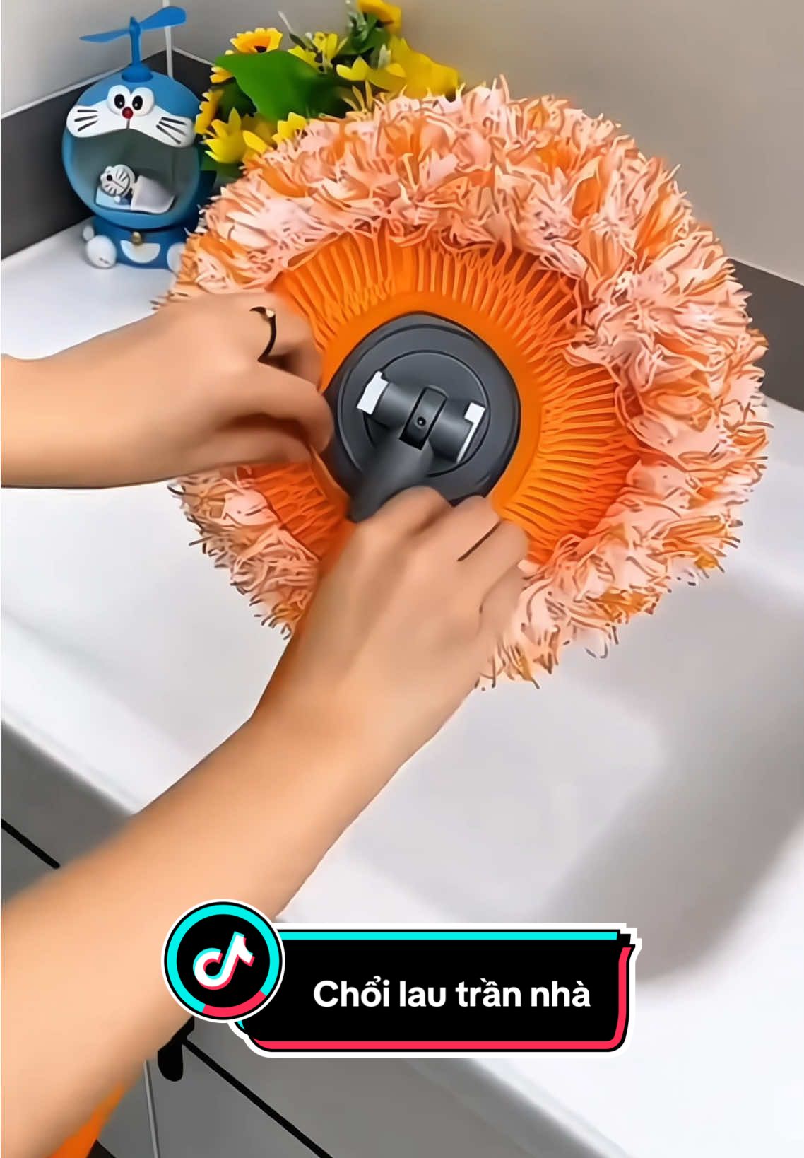 Chổi lau trần nhà đa năng #tienich #giadungthongminh #giadungtienich #choilautrannha 