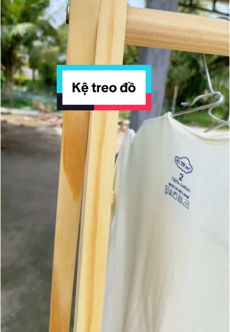 Kệ treo đồ gỗ thông tự nhiên #xuhuong #lienketbanhang #ketreoquanao 