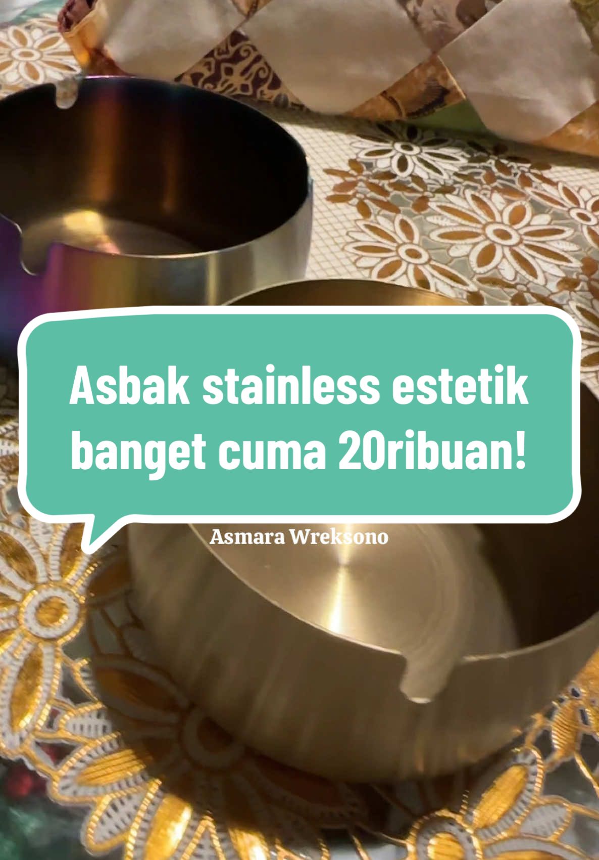 Asbak stainless estetik banget cuma 20ribuan! #fyp #viral #asbak #asbakstainless #asbakviral #asbakcafe #asbakbulat #asbakaesthetic 