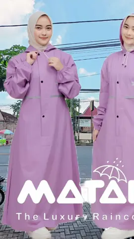 JAS HUJAN WANITA GAMIS SYAR'I MUSLIMAH DEWASA JUMBO BAHAN PVC KARET TEBAL ELASTIS TAHAN AIR LILAC Jas Hujan Syari baru #jashujanwanita #jashujangamis #jashujanmuslimah #jashujansyari #jashujanmurah 