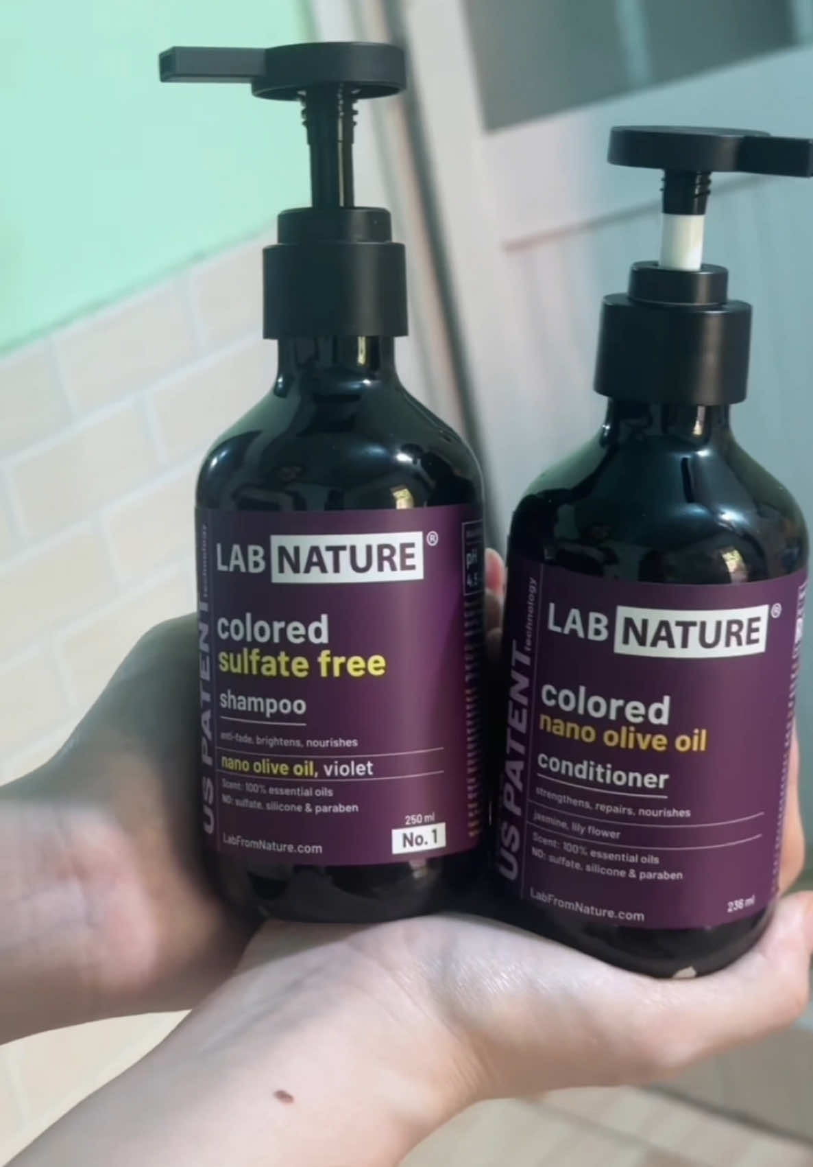 Combo Dầu gội tím giữ màu tóc #fyp #xuhuongtiktok #xuhuong #xh #hair #daugoi #labnature 