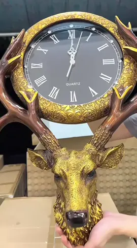 Đồng Hồ Kim Trôi Đầu Hươu Nữ Hoàng Cao Cấp (KT: 80 x 50cm) Chạy Pin Tiểu AA ,Kèm Đinh 4 Chân Treo Thông Dụng ,Bột Đá Đúc Sơn Tĩnh Điện 5 Lớp Ko Bay Màu#dogiadungtienich #hot #xuhuong #thinhhanhtiktok #lenxuhuong#hottrend #thinhhanh #thinhhanhxuhuong #xuhuongtiktok 