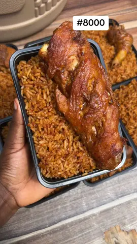 Jollof rice and turkey #8000‼️ No payment on delivery‼️ No pickup‼️ Delivery only‼️