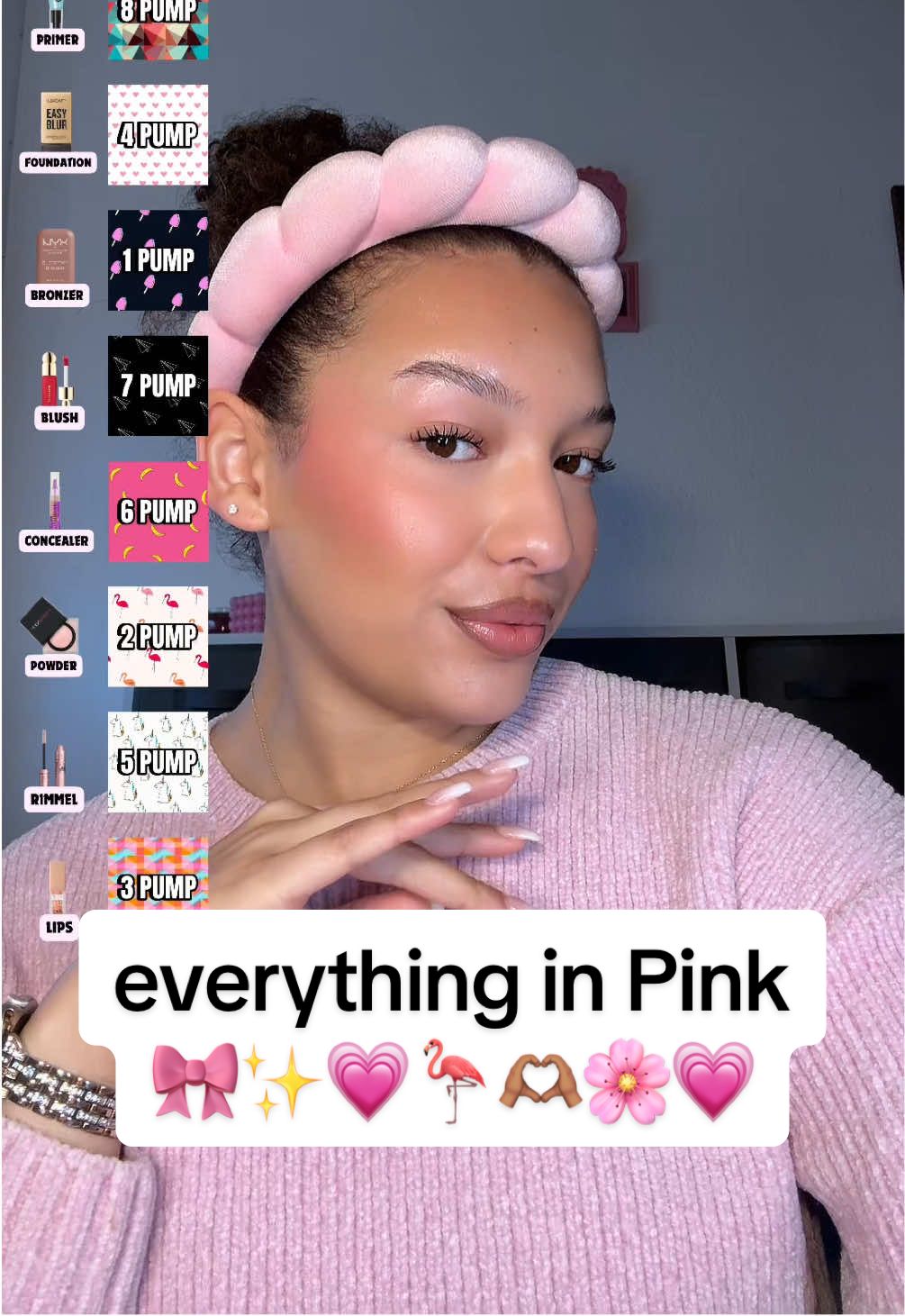 Antwort auf @Nicole060606 IG: delaynababy 💗pink makeup & Outfit🎀 #makeup #makeupchallenge #beauty #pumpchallenge #makeuplook 