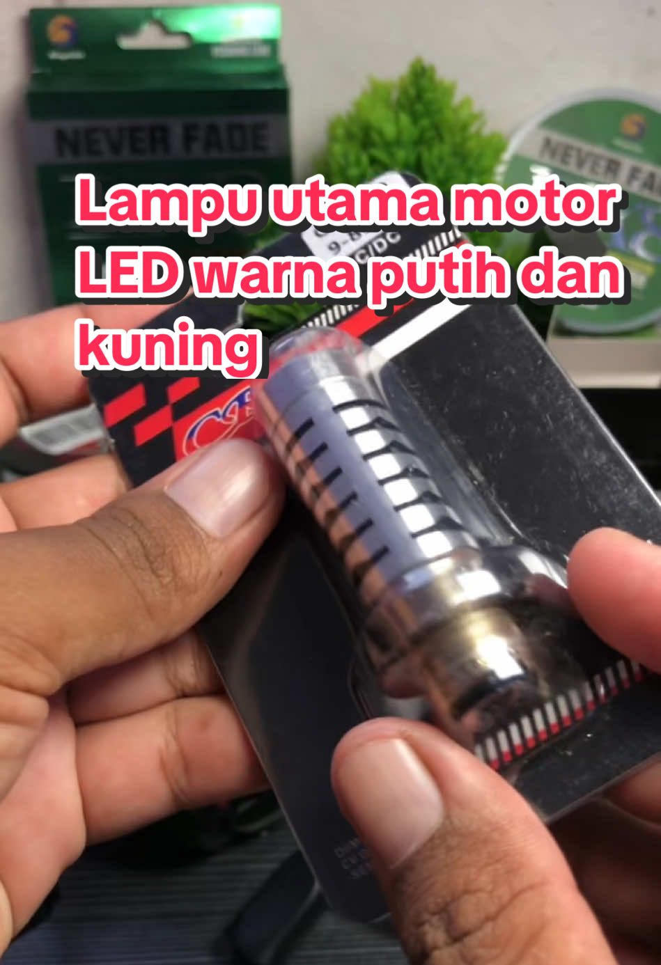 Lampu utama LED laser jarak jauh untuk sepeda motor kalian #fyp 