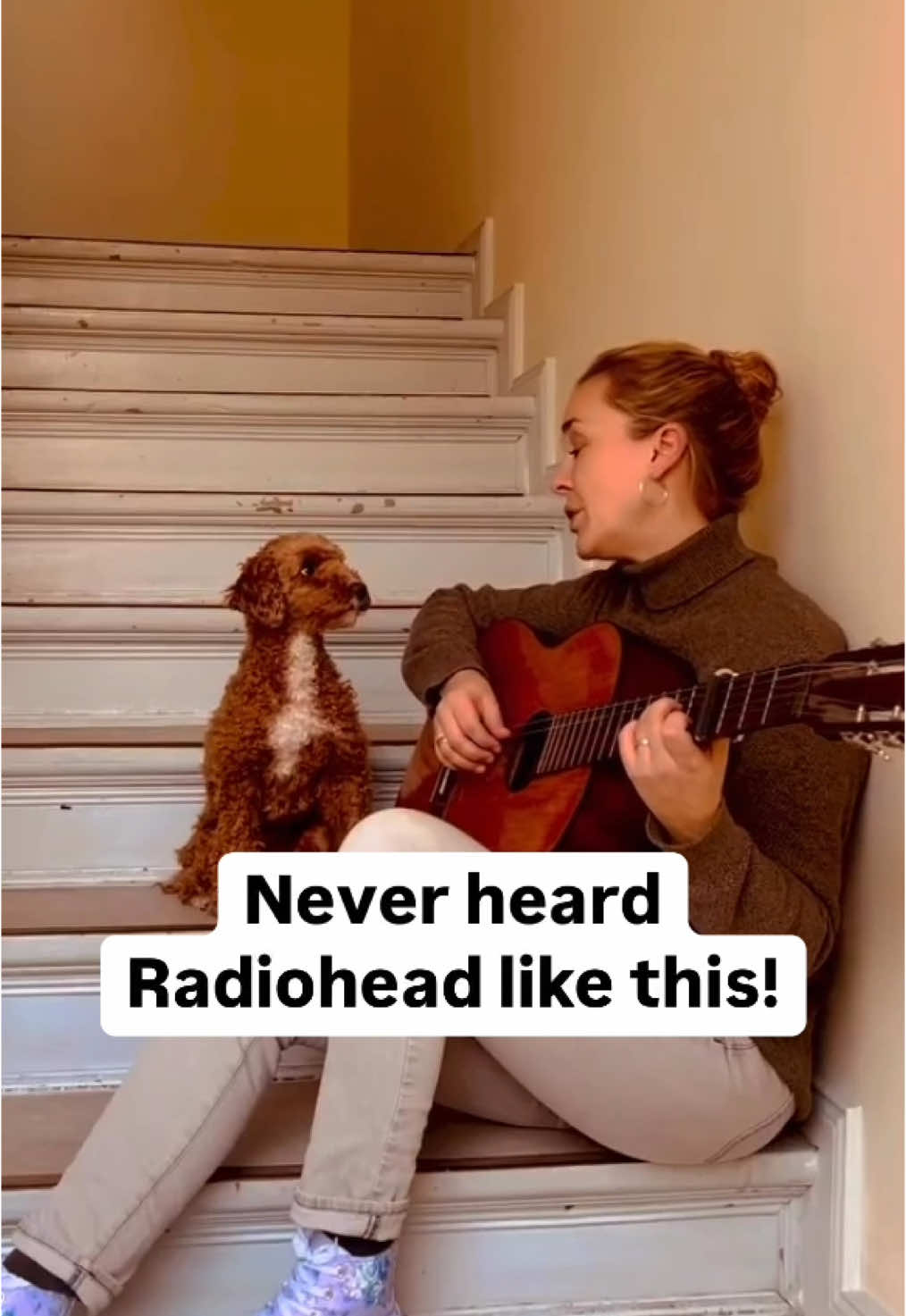 Dieses Radiohead-Cover kommt direkt aus dem Herzen.  Ich hoffe, ihr fühlt es genauso wie ich. ❤️🎶 —— This Radiohead cover comes straight from the heart.  I hope you feel it as much as I do. ❤️🎶  . . #Radiohead #Cover #MusicConnects #creep #creepradiohead #coversong #poodle #lovemydog #oneviolinorchestra 