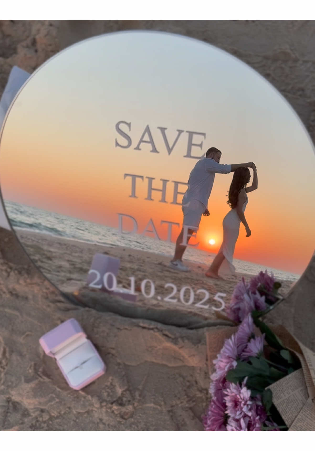 •SAVE THE DATE 🤍• #savethedate #beach #wedding #Love#couple #צילומים #חתונה #savethedateideas #waves   
