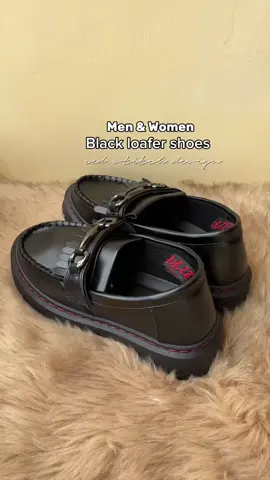 Men and women black red stitch loafer shoes for only 330 pesos lang✅✅ #men #women #redstitchloafershoes #loafershoes #blackloafershoes #shoesformen #shoesforwomen #loafers #fyp 