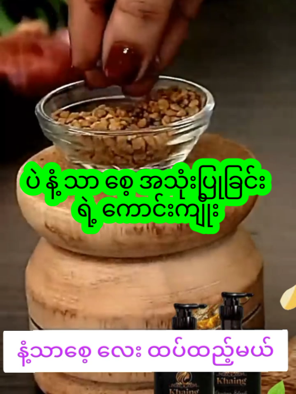 ဆံပင်အတွက် ပဲနံ့သာစေ့လေးရဲ့ကောင်းကျိုး #ဆံပင်ကျွတ်သက်သာပီးအုံထူစေဖို့ #ဆံပင်ပြသနာရှိသူတိုင်းကြည့်ပေးပါ #ဆံသားပြသနာဖြေရှင်းမယ် #hair #haircare #သဘာဝ #shampoo #khaingginsengextractshampoo #အိမ်ရောက်ငွေချေနဲ့ပို့ပေးပါတယ် #viberကနေအသေးစိတ်မေးပါ #shwemannthu435 #viber_0943153772 #tiktokmyanmar #tiktokthailand #singapore #malaysia #laos 