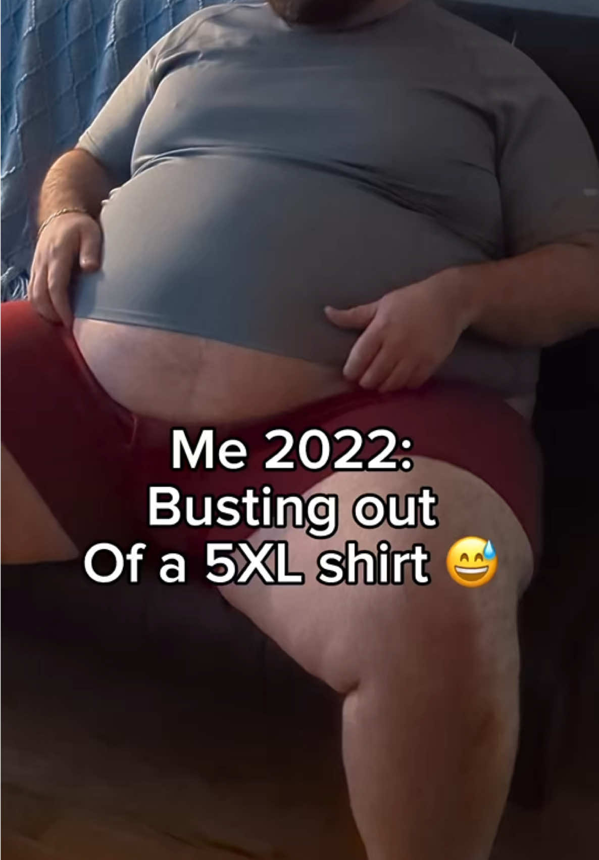 Me 2022: busting out of my 5XL shirt 😅 wait for it. #transformation #healthylifestyle #healthjourney #arnoldschwarzengegger #arnoldclassic 