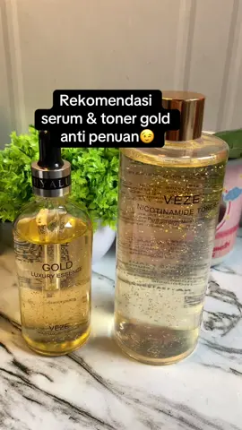 Serum & toner  gold segede gentong dg harga terjangkau gaiis 😻😻#serumgold #tonergold #serumveze #fyp #viral 