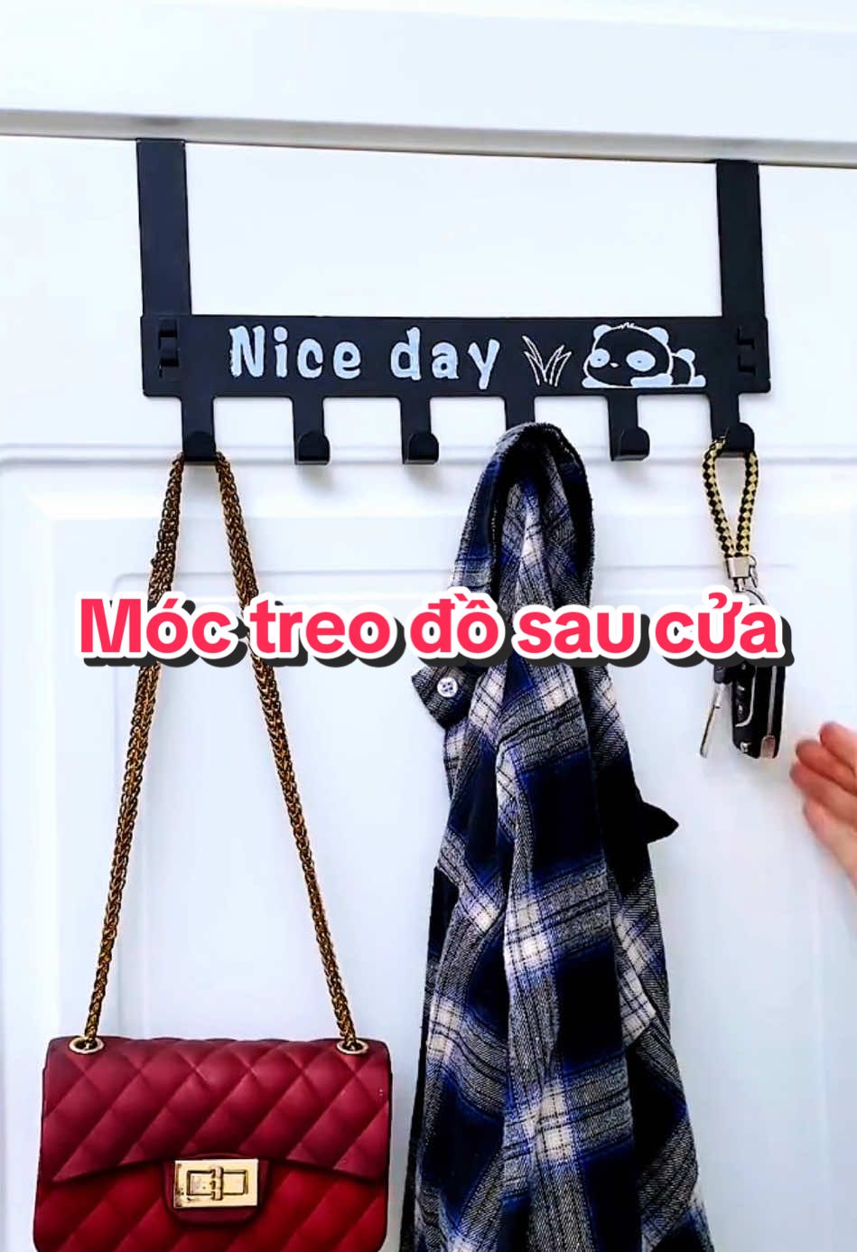 Móc treo đồ sau cánh cửa tiện lợi #moctreodo #moctreodosaucanhcua #moctreosaucua #moctreosaucanhcua #moctreododanang #giadungtienich 