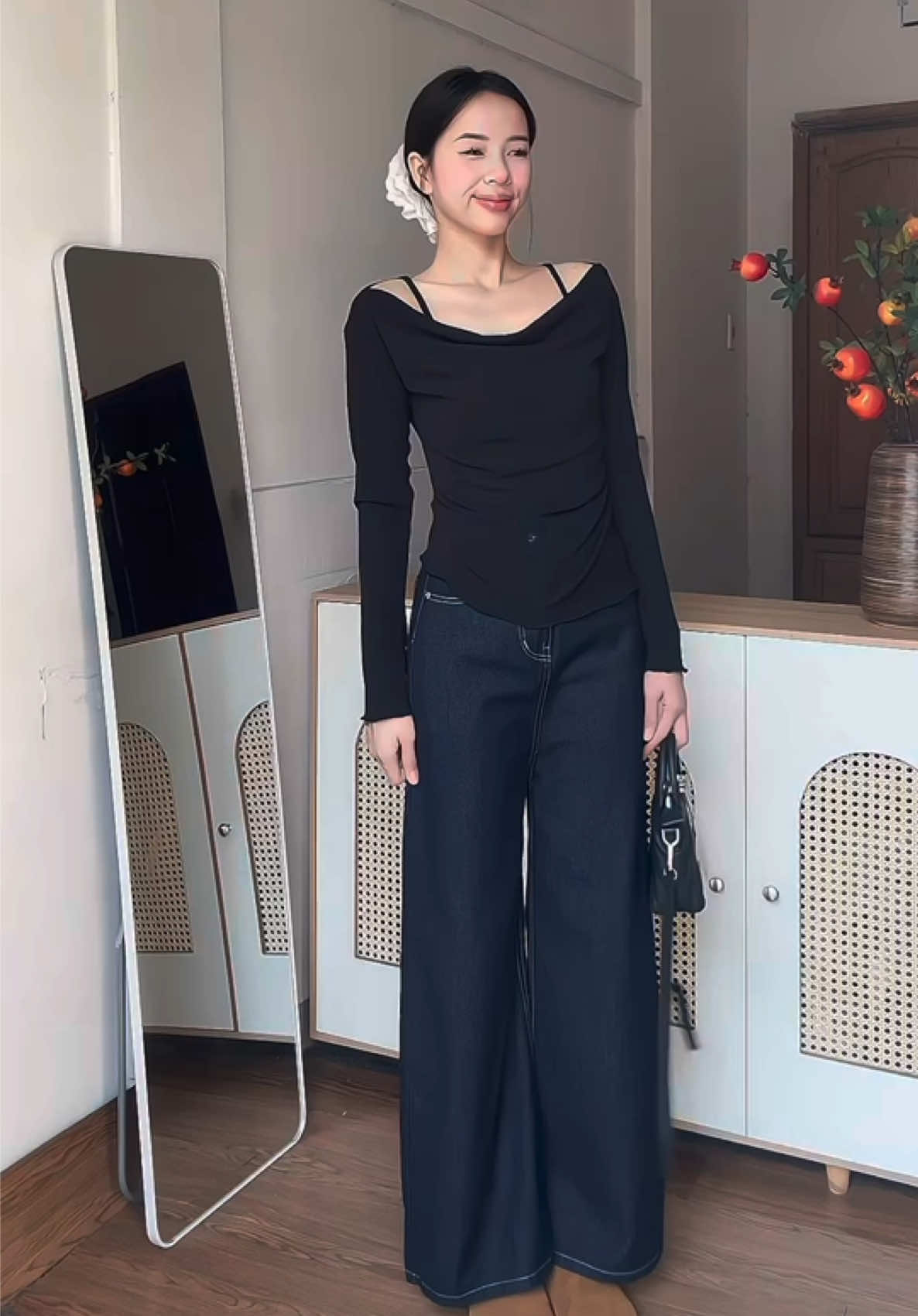 Gợi ý outfit cho mùa đông se lạnh ☃️ #1m68review #aotrevai #aocodo #aotaydai #aoden 