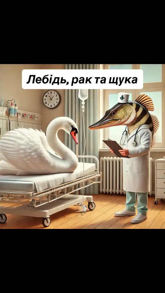 #лебідь #рак #щука 