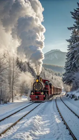 Winter train 🚂  •  •  •  All rights reserved. 2024  Yelyzaveta Dmitriieva  •  •  •  #winter #train #switzerland 