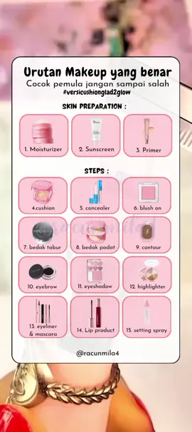 Tutorial Makeup Versi Glad2glow 🌷💗💖#makeuptutorial #tutorialmakeup #makeupsimple 