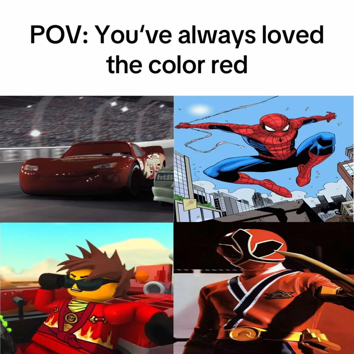 the GOATS  #fyp #lightningmcqueen #kai #spiderman #powerrangers #jaydenshiba #redranger #cars #ultimatespiderman #goats #viral_video #fyyyyyyyyyyyyyyyy #peak #dontletthisflop #relatable #red 