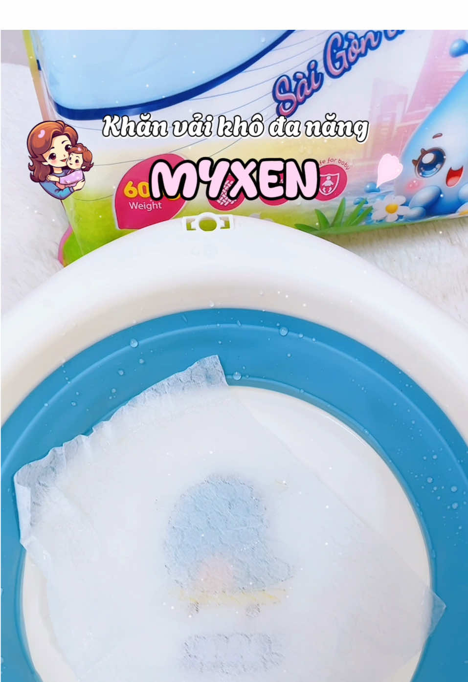 Khăn vải khô đa năng Myxen tiện lợi tiết kiệm cho mẹ chăm bé #myxen #myxenvietnam #khanvaikhodanang 