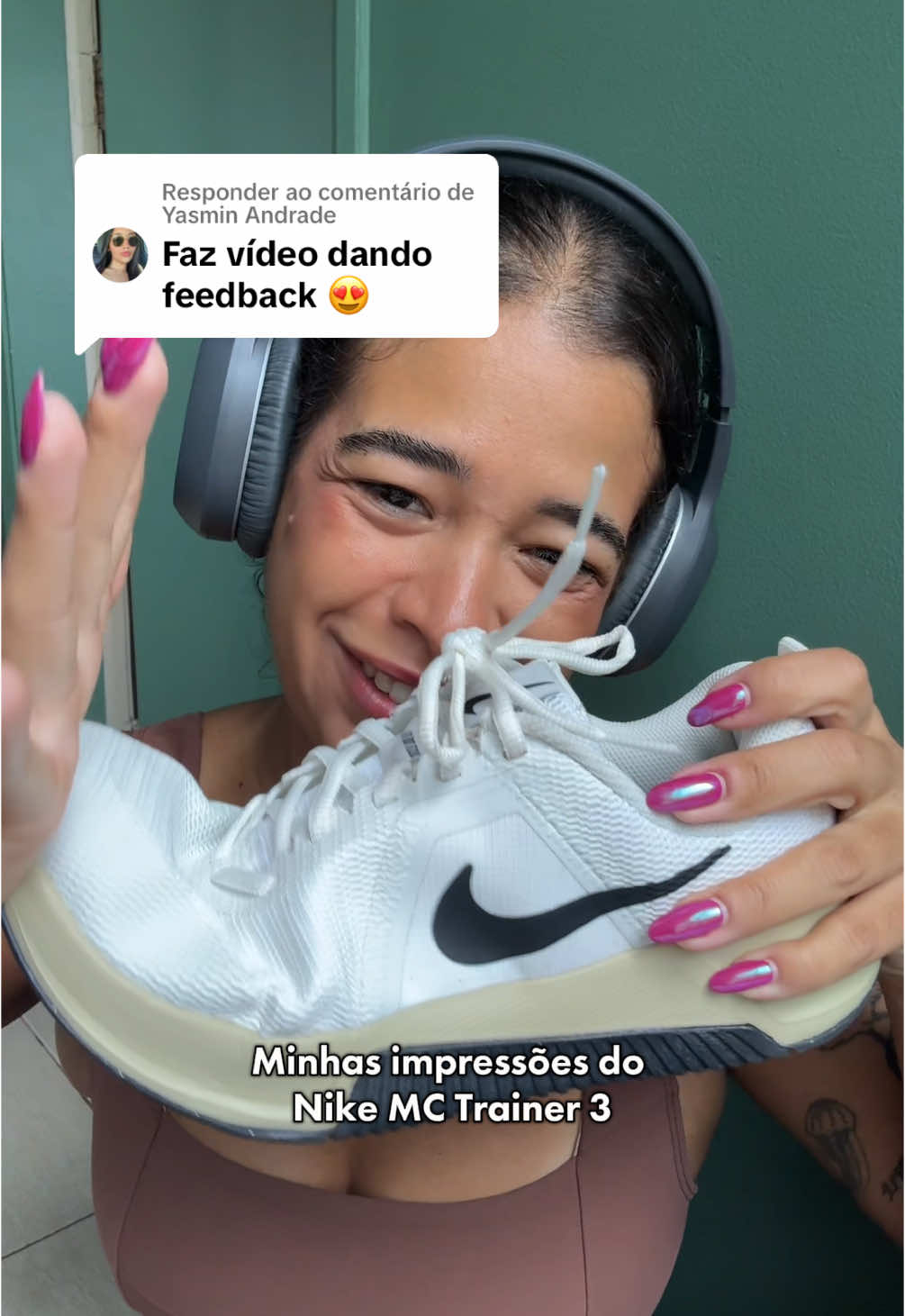 Respondendo a @Yasmin Andrade no geral ele é um 10/10 custo beneficio excelente 🫶 #gymrats #gymgirlsoftiktok #nike #gymgirlies 
